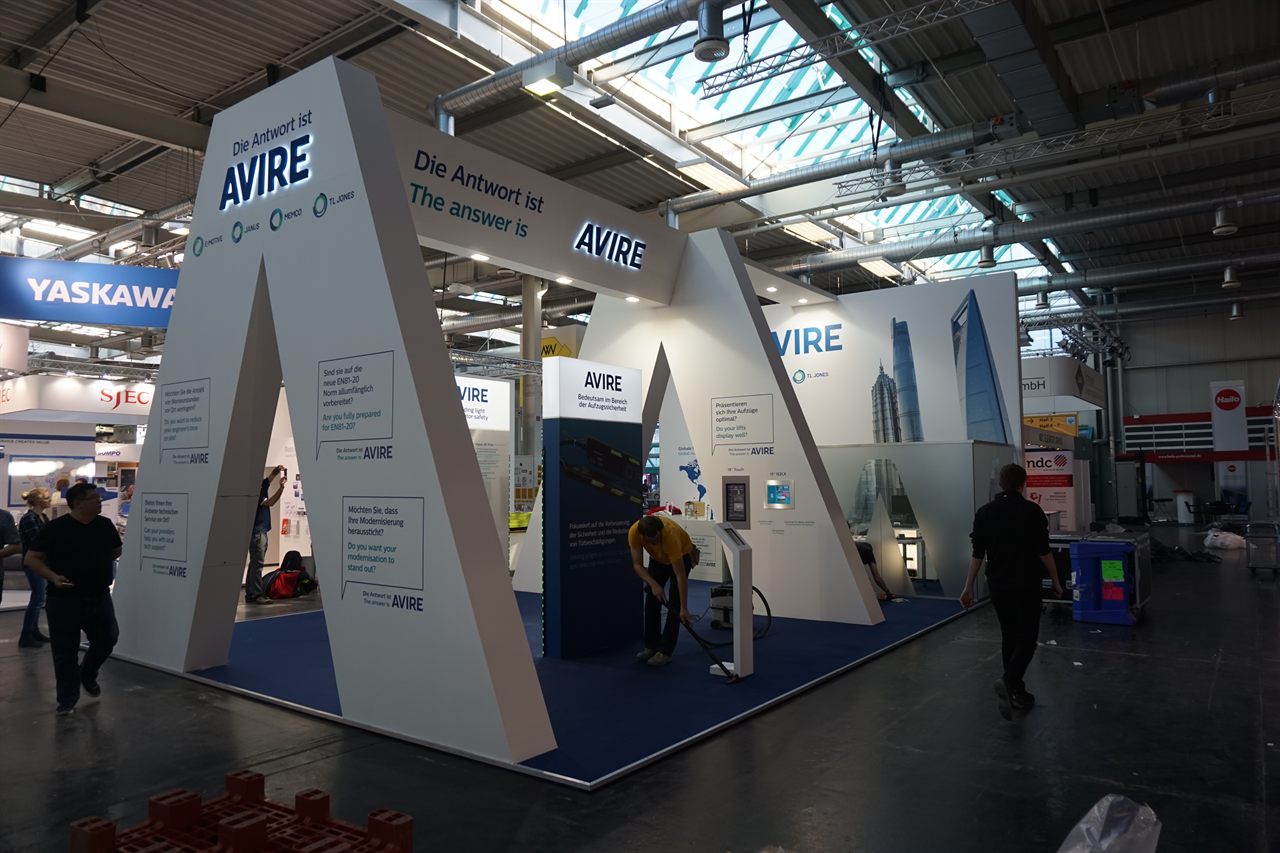 Messestand Avire – Interlift Augsburg